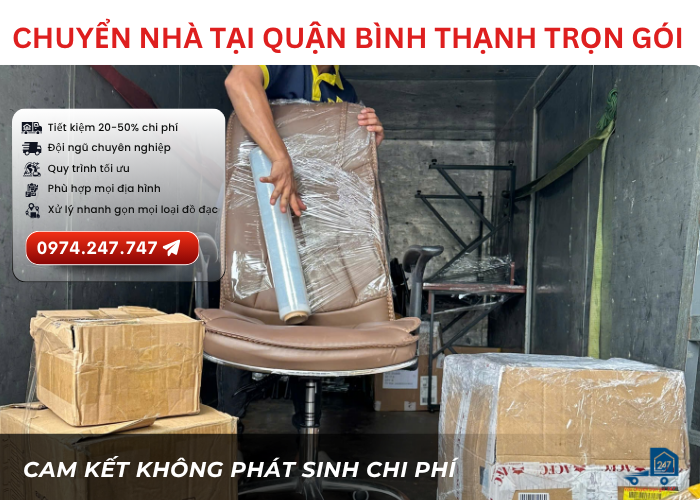 Chuyển nhà tại Quận Bình Thạnh trọn gói