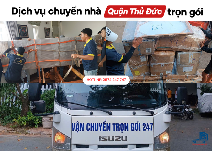 Dịch vụ chuyển nhà Quận Thủ Đức trọn gói, vận chuyển nhanh